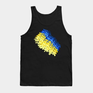 Floral flag of Ukraine Tank Top